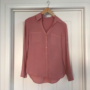 EXPRESS Portofino Blush Blouse